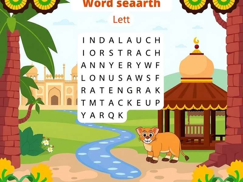 हिंदी वर्ड सर्च पहेली बच्चों के लिए