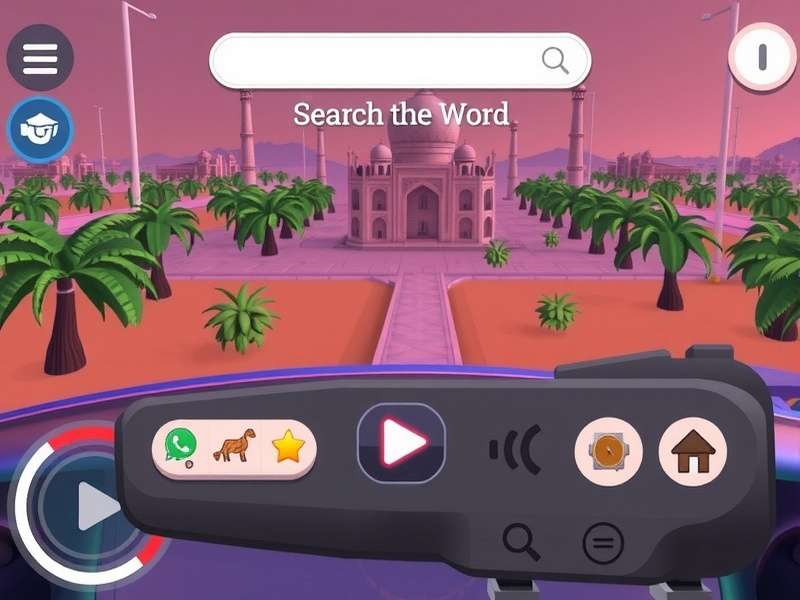 Word Search Explorer गेम इंटरफेस स्क्रीनशॉट