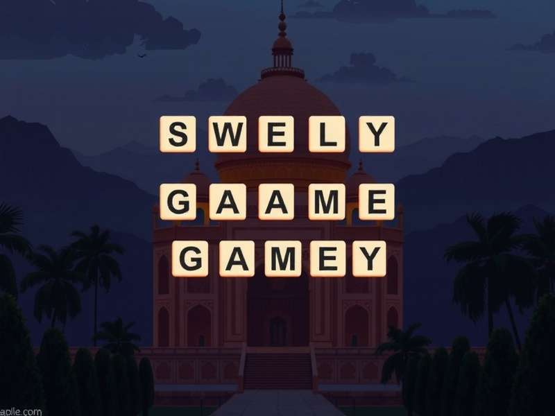 वर्ड सर्च गेम इंटरफ़ेस दिखाता हुआ चित्र