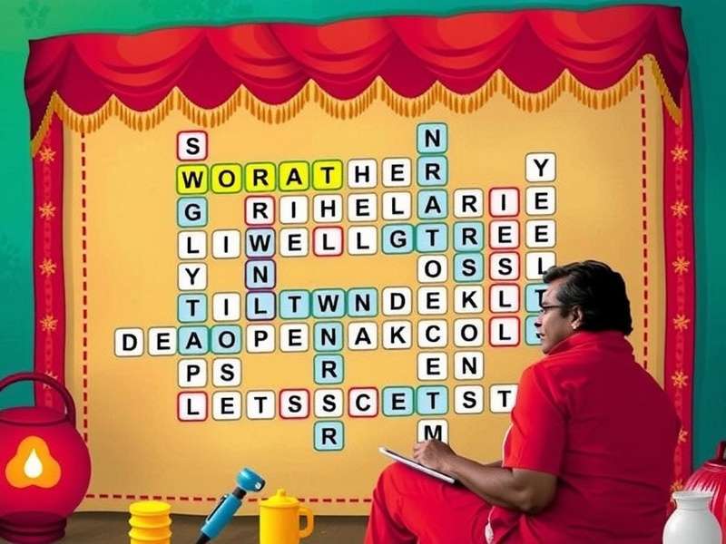 वयस्क वर्ड सर्च गेम इंटरफेस दिखाती हुई तस्वीर