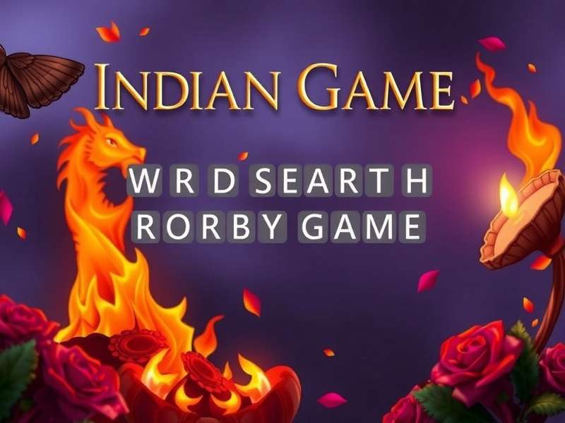 वर्ड सर्च गेम इंटरफेस दिखाता हुआ चित्र