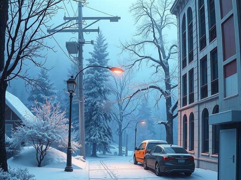 A person solving a winter themed word search puzzle with a cup of tea