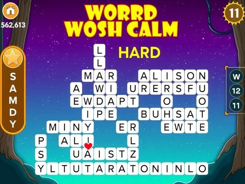 Person solving a complex word search puzzle on paper with coffee