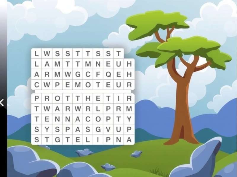 Person solving a printable word search puzzle