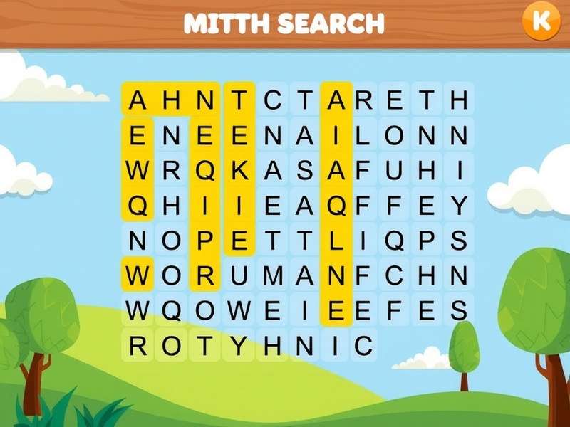 Indian children engaged in solving word search puzzles together