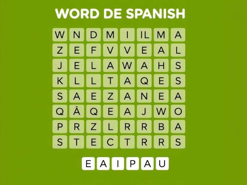 Spanish Word Search puzzle being solved by Indian students