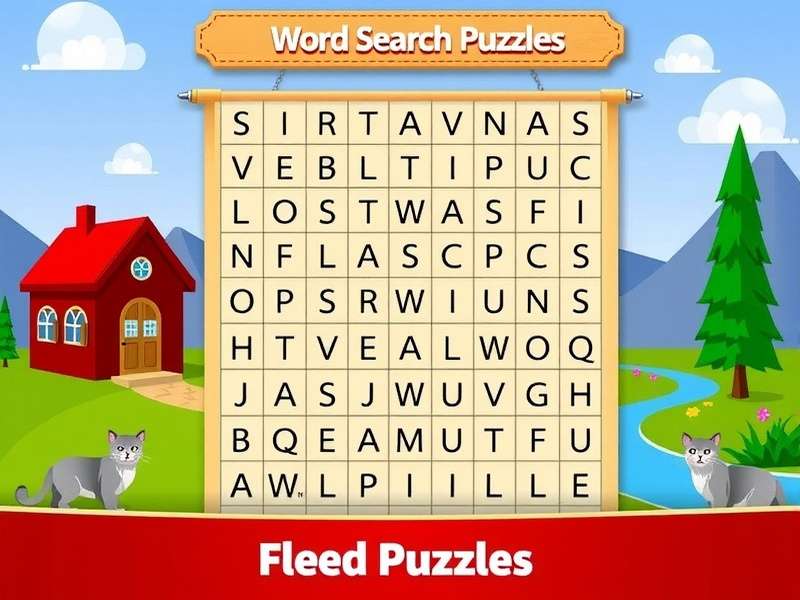 A colorful word search puzzle with Indian themes