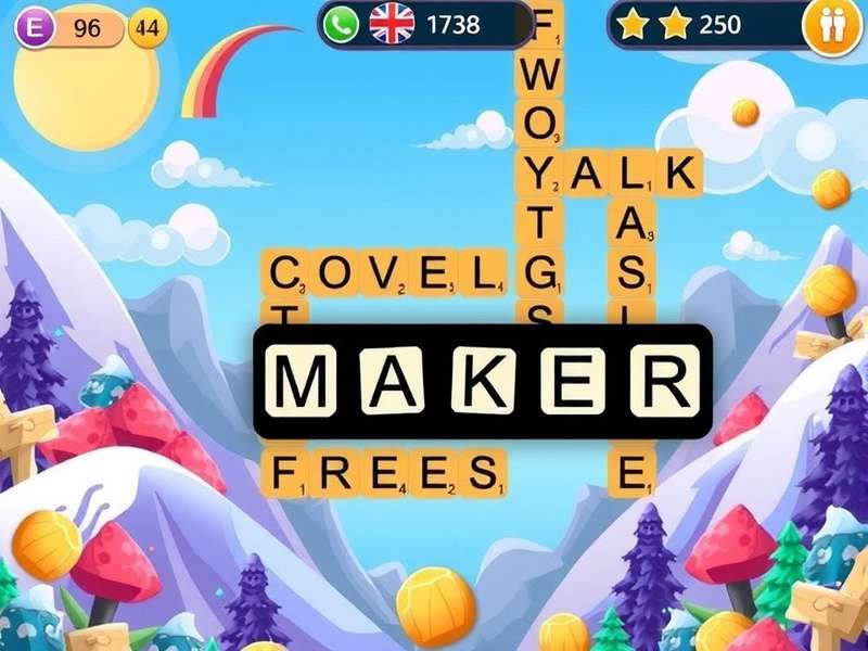 Word Search Maker Free Tool Interface showing grid and word list