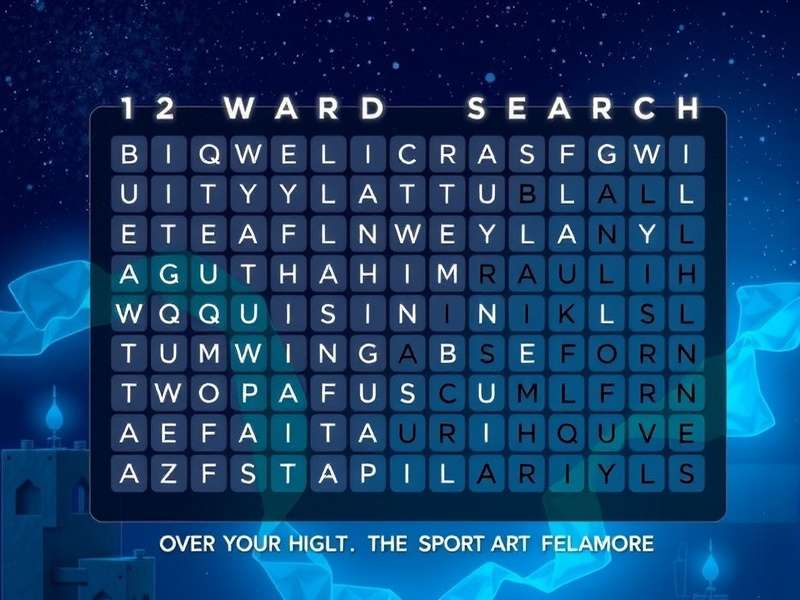 Adult solving challenging word search puzzle with coffee