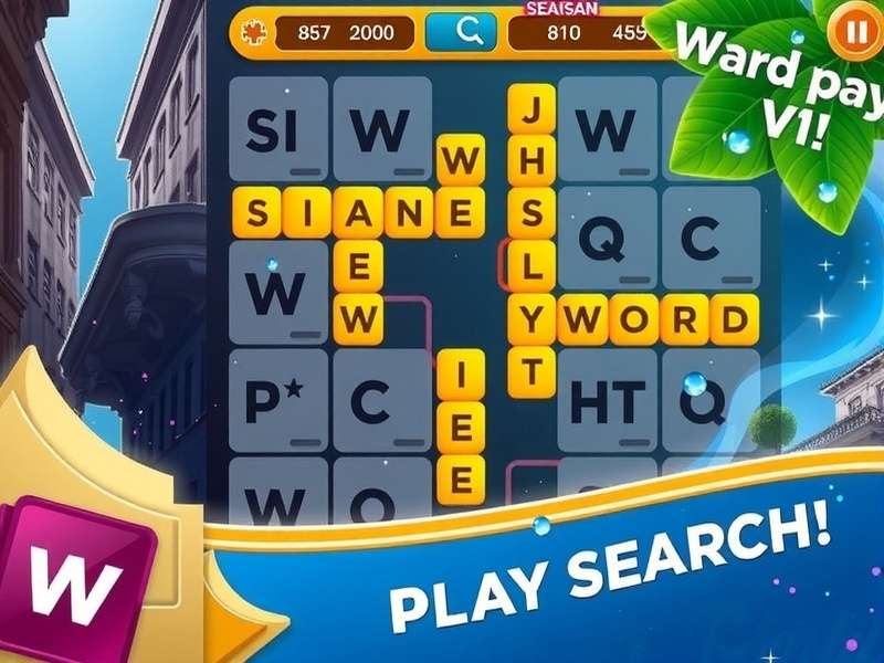 A person in India solving a Word Search puzzle on a tablet