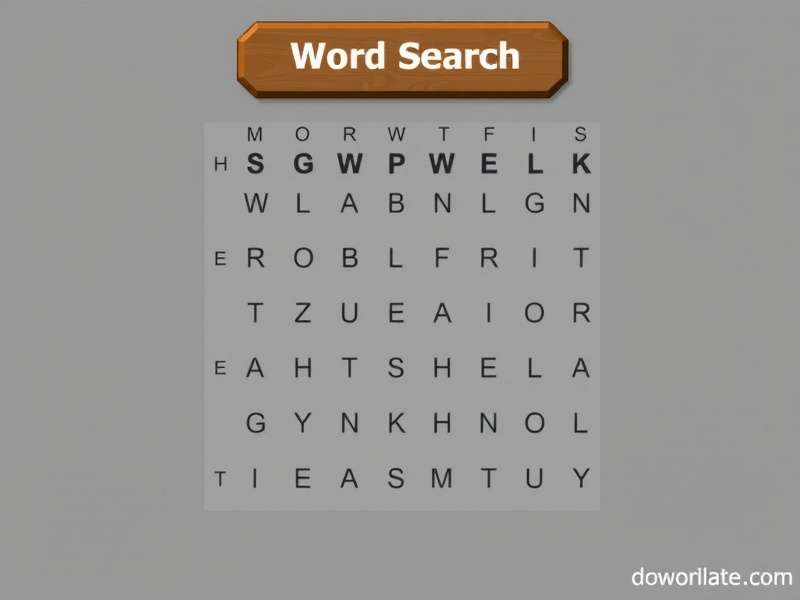 Futuristic illustration of word search gaming on multiple devices