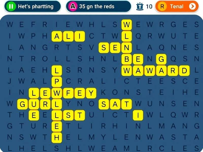 Illustration showing cognitive benefits of word search games