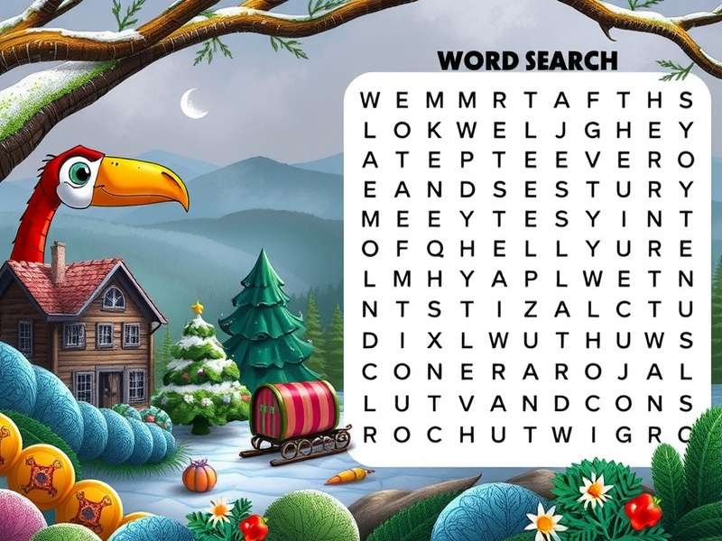 Senior person enjoying large print word search puzzle with clear visibility