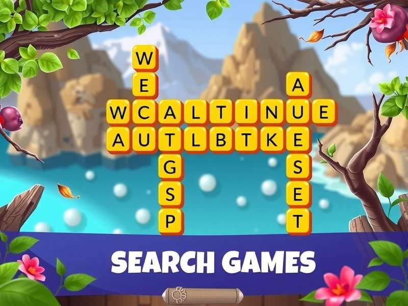 Person playing word search game on tablet in Indian setting