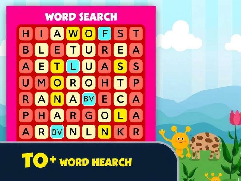 Indian children enjoying word search puzzles