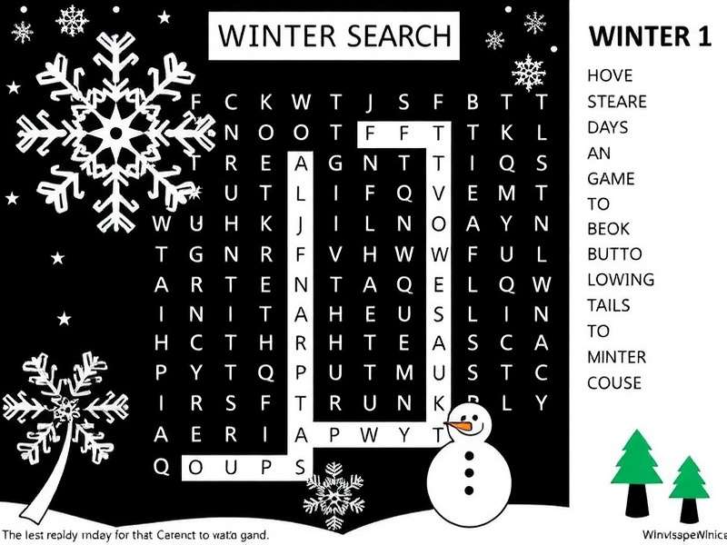 Winter Word Search Printable – cozy seasonal puzzles for all ages