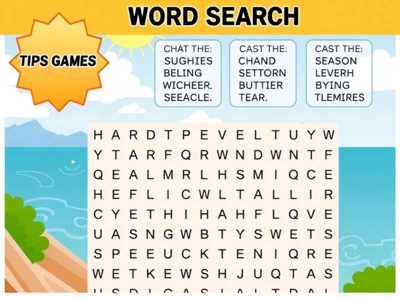 A person enjoying a printable word search puzzle at a desk in India